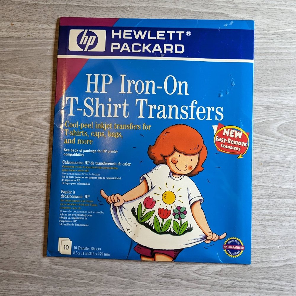 Hewlett-Packard Iron-On T-Shirt Transfers 10 Sheets HP C6049A